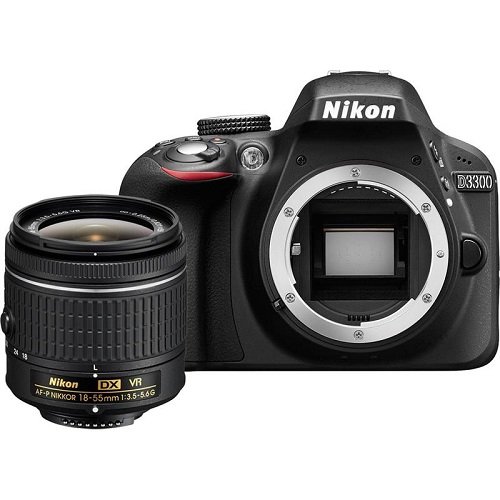 Buy Nikon D3300 24.2MP Digital SLR Camera, Black with AF-P DX
